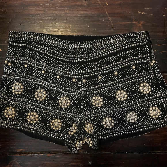 Karina Grimaldi Pants - Beaded Party Shorts
